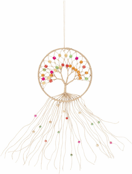 Mapua Colorful Beaded Macrame Wall Hanging Decor - Clearance