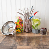 2-in-1 Lid to Connect Two Regular Mouth Mason Jars 2 Pack