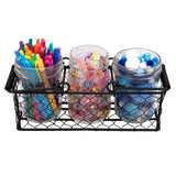 Chicken Wire Caddy for 3 Pint Mason Jars