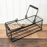 Chicken Wire Caddy for 3 Pint Mason Jars