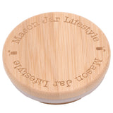Bamboo Storage Stopper Lids for Mason Jars 6 Pack