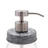 Satin / Brushed Finish Soap Pump Dispensers for Mason Jars