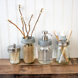 Satin / Brushed Finish Soap Pump Dispensers for Mason Jars