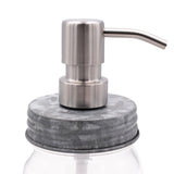 Satin / Brushed Finish Soap Pump Dispensers for Mason Jars