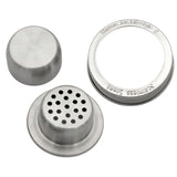 Mason Shaker Cocktail Shaker Lid with Stainless Steel Band