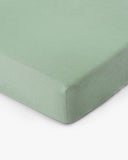 Matcha green linen fitted sheet