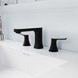 ANZZI Angular 8" Widespread Bathroom Faucet, Low Arc Spout (4.53" H), 2-Handle Brass Construction, 1.2 GPM Water-Saving, Rhino-Alloy Certified, Various Finishe