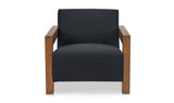 Garnet Lounge Chair Charcoal Wool Blend