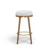 Oodle Performance Vegan Mohair Bar and Counter Stool
