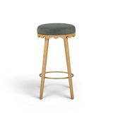 Oodle Performance Vegan Mohair Bar and Counter Stool
