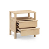 Tyra 22" Ash 2-Drawer Nightstand