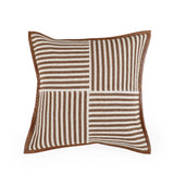 Kora 20" Cotton Jute Contract-Grade Throw Pillow
