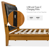 Walter Solid Wood Platform Queen Bed