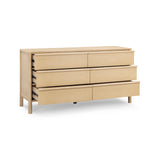 Tyra 62" Ash 6-Drawer Dresser