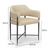 Sezanne Contract-Grade Vegan Leather Dining Chair