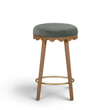 Oodle Performance Vegan Mohair Bar and Counter Stool