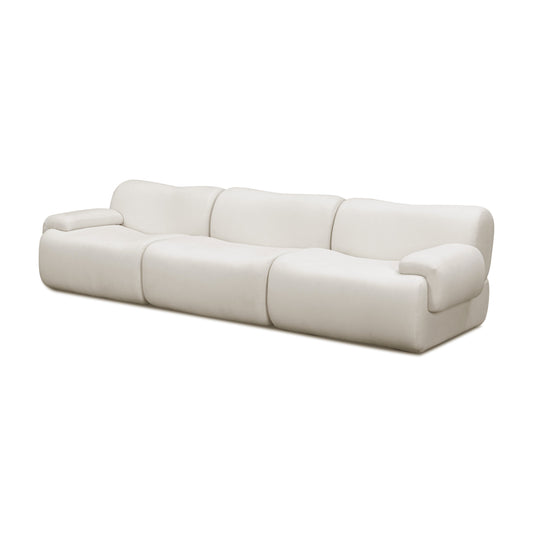 Zenith 116.5" Contract-Grade Upcycled Fabric Modular Sofa