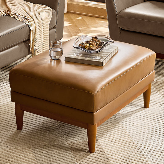 Erauso Genuine Leather ottoman