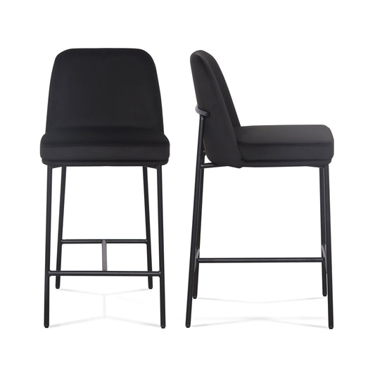 Sydney Performance Velvet Counter Stool Set of 2