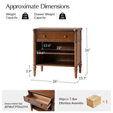 Derk 26"W 1-Drawer Nightstand