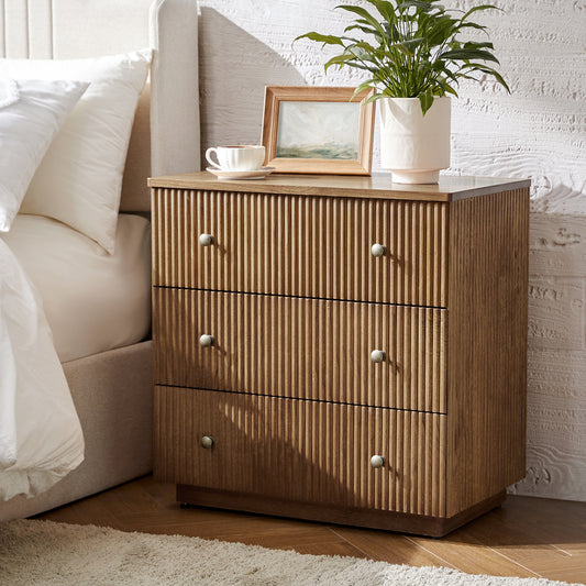 Albert 3-Drawer Nightstand