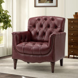 Elijah Genuine Leather Armchair