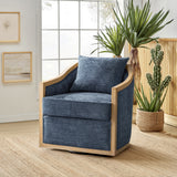 Paul Jess Farmhouse Solid Wood Swivel Chair