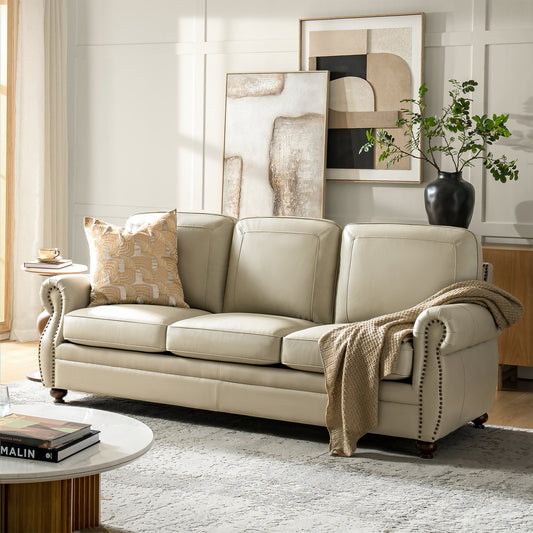 Gerardo Genuine Leather Sofa
