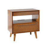Valentin 2-Drawer Nightstand with Built-In Outlets