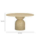 Cynthia Concrete Indoor/Outdoor Dining Table (54"-87")