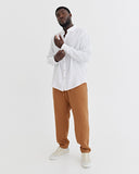 Cinnamon medium weight linen fabric (180 g/m2)