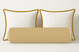 Ticking Stripe Velvet Bolster Pillow Cover