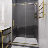 Madam Series 44 to 48 in. x 76 in. Sliding Frameless Shower Door with Tsunami Guard Tempered Glass