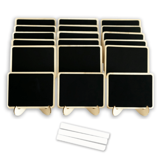 Mini Chalkboard Signs for Food 18 Pack Set