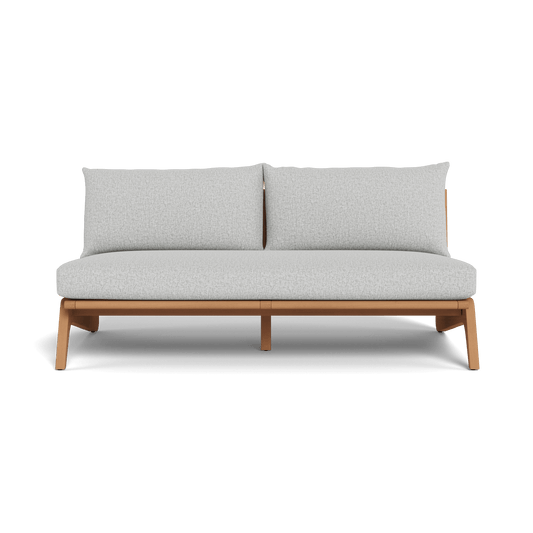 MLB TEAK 2 Seat Armless Sofa