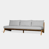 MLB TEAK 3 Seat Armless Sofa