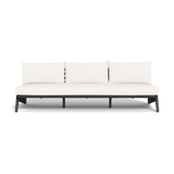 MLB Aluminum 3 Seat Armless Sofa