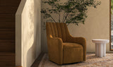 Bowie Swivel Chair Ochre Brown