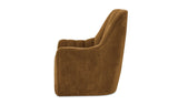 Bowie Swivel Chair Ochre Brown