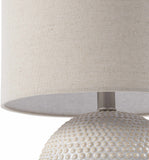 Manaloal Beige Textured Table Lamp