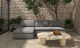 Miles Outdoor Modular 2 Piece Speckled Light Grey