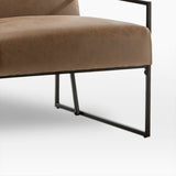 Slanted Upholstered Accent Chair