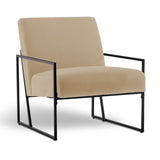 Slanted Upholstered Accent Chair