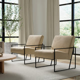 Slanted Upholstered Accent Chair