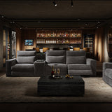 EliteNest Smart Reclining Theater Sofa with Speaker