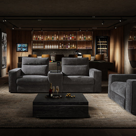 EliteNest Smart Reclining Theater Sofa with Speaker