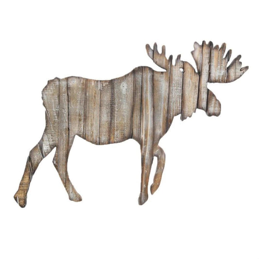 Moose Cut Out Rustic Wall Hanging, 4 MOQ