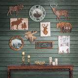 Moose Head Forest Cut Out Rustic Wall Art, 4 MOQ