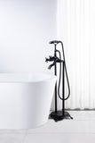 Suni 3-Handle Claw Foot Tub Faucet with Hand Shower