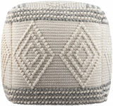 Murgon Cream W Wool Pouf